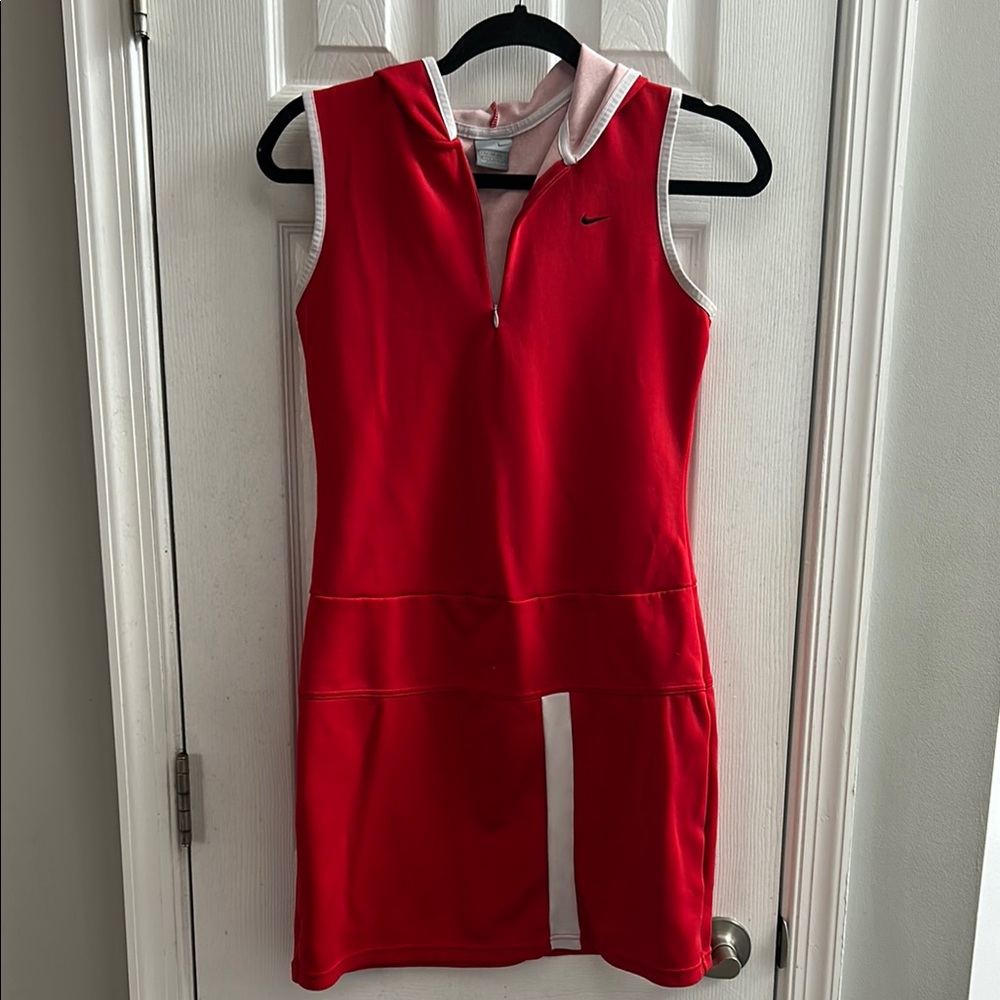 Nike Red Sleeveless Athletic Dress